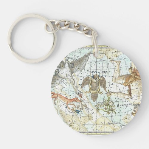 Hercules Cygnus Coelum Stellatum Keychain