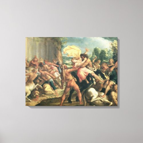 Hercules Deianeira and the centaur Eurytion Canvas Print