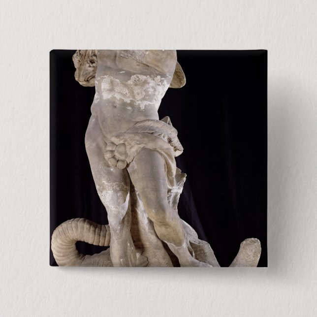 Hercules Fighting the Lernaean Hydra Pinback Button (Front)
