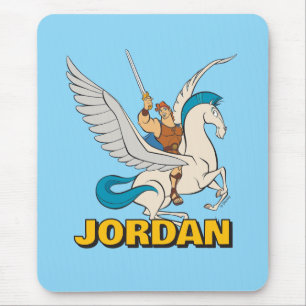 Hercules Riding Pegasus Mouse Pad