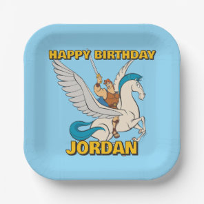 Hercules Riding Pegasus Paper Plates