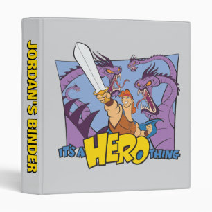 Hercules vs Hydra - It's a HERO Thing 3 Ring Binde Binder