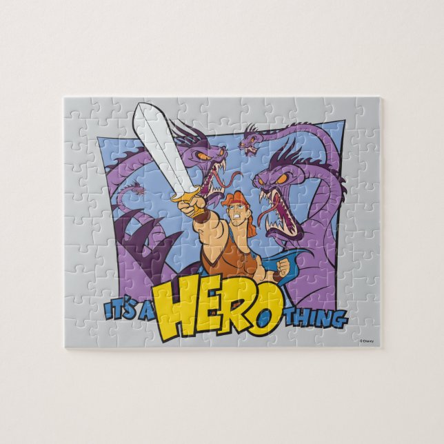 Hercules vs Hydra - It's a HERO Thing Jigsaw Puzzl Puzzle (Horizontal)
