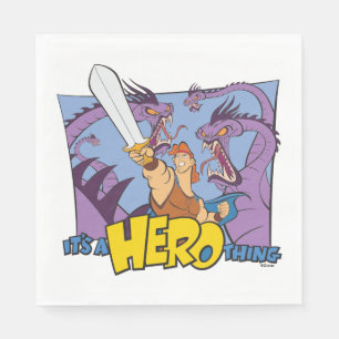 Hercules vs Hydra - It's a HERO Thing Napkins