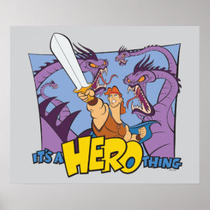Hercules vs Hydra - It's a HERO Thing Poster