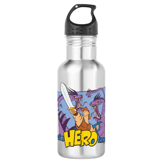 Hercules vs Hydra - It's a HERO Thing Stainless St Stainless Steel Water Bottle (Front)