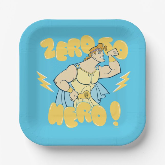 Hercules - Zero to Hero Paper Plates (Front)