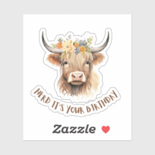 Herd it's Your Birthday Sticker