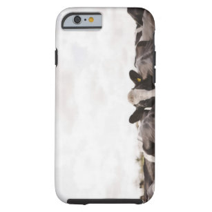 Herd of cattle and overcast sky tough iPhone 6 case