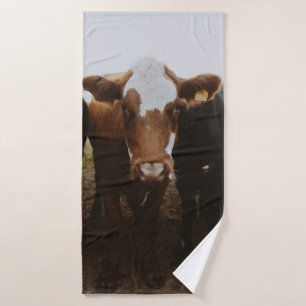 HERD OF COWS BATH TOWEL