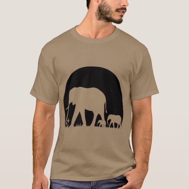 Herd of elephants boy funny T-Shirt (Front)