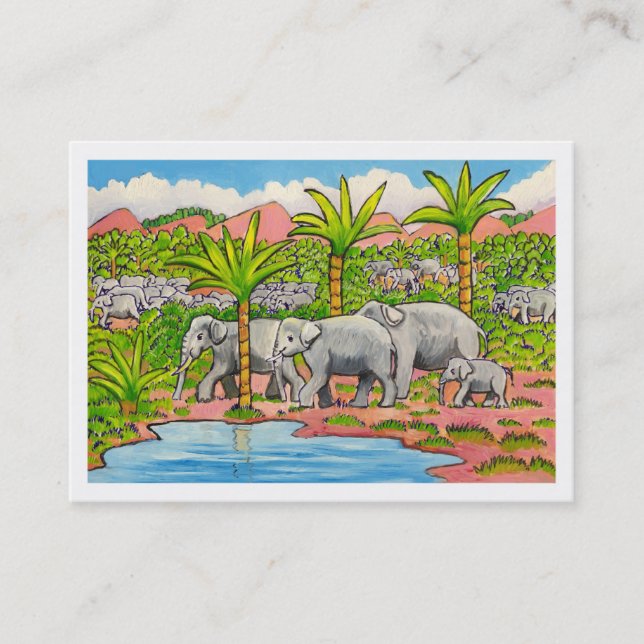 Herd of Elephants Business Card (Front)