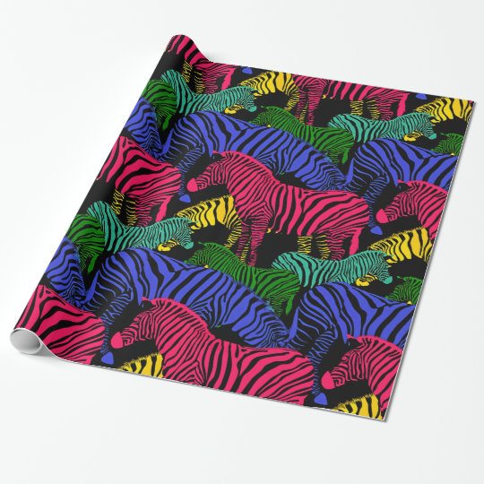 zebra wrapping paper