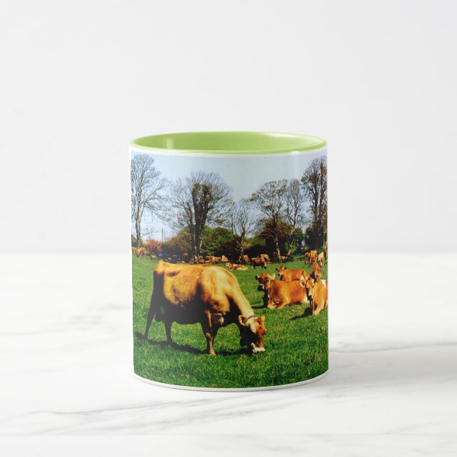 Herd of Jersey cows Mug (Center)
