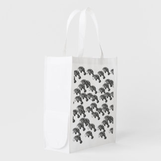 Herd of Manatee Reusable Grocery Bag