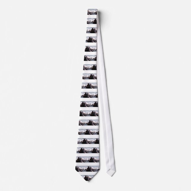 Herd Of Mountain Yaks Himalaya Neck Tie (Front)