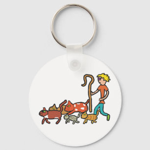 Herding Cats Keychain