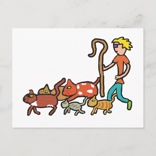 Herding Cats Postcard (Front)