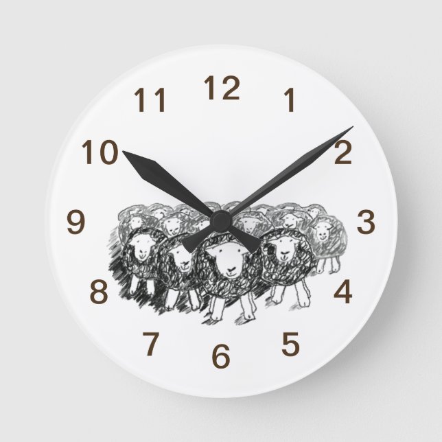 Herdwick Flock Clock (Front)