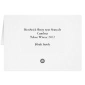 Herdwick Sheep Cards (Back Horizontal)