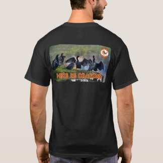 HERE BE DRAGONS and Little Bearded Bird T-Shirt