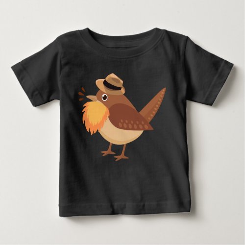 Here Be Dragons Bearded Birding Baby T_Shirt