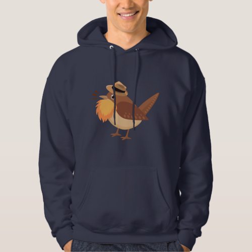 Here Be Dragons Bearded Birding Hoodie