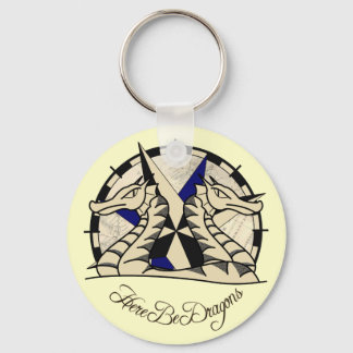 Here Be Dragons - Keyring