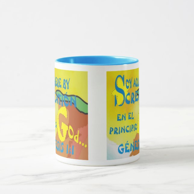 Here By Creation (EngEsp) Coffee Mug (Center)