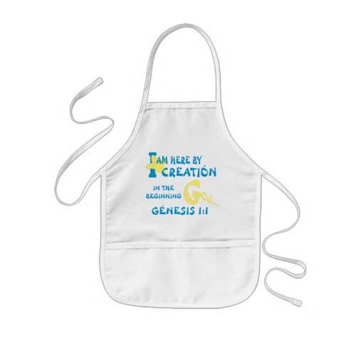 Here By Creation I  Wht I Eng I Kids Apron