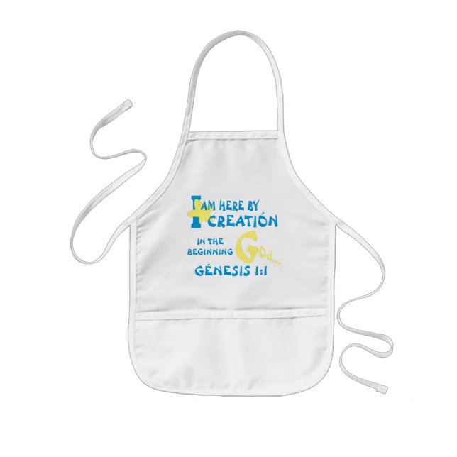 Here By Creation I  Wht I Eng I Kids' Apron (Front)