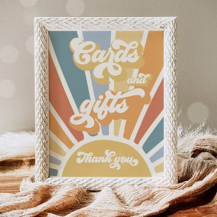 Here Come The Son Sun Baby Shower Cards And Gifts Poster
