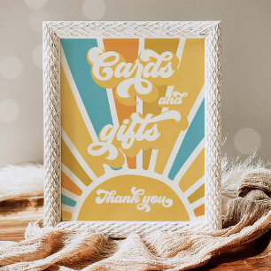 Here Come The Son Sun Baby Shower Cards And Gifts Poster