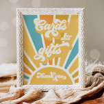 Here Come The Son Sun Baby Shower Cards And Gifts Poster at Zazzle