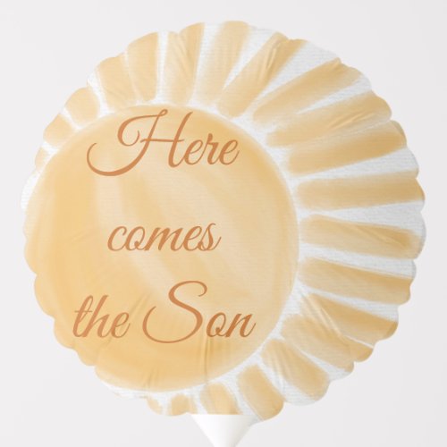 Here Come the Son Sunshine Baby Shower  Balloon