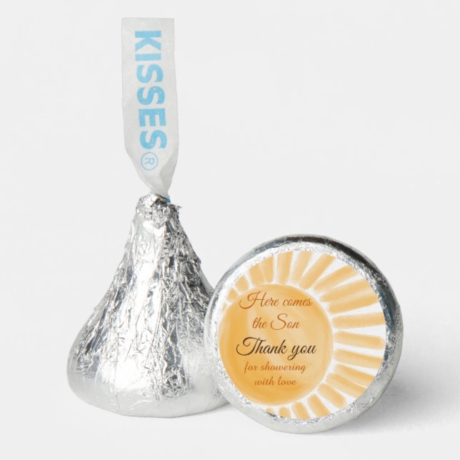 Here Come the Son Sunshine Baby Shower Hershey®'s Kisses® (Front)
