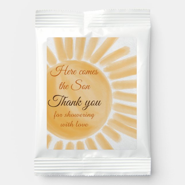 Here Come the Son Sunshine Baby Shower Margarita Drink Mix (Front)
