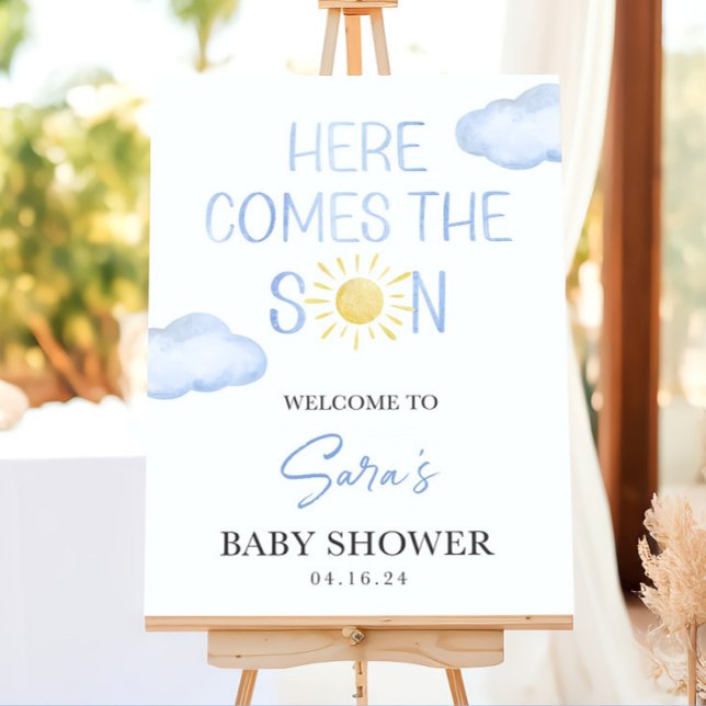 Here Come the Sun Baby Shower Welcome Sign - Sun  (Creator Uploaded)