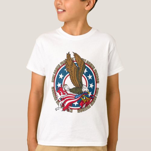 Here Comes Freedom American Bald Eagle T_Shirt