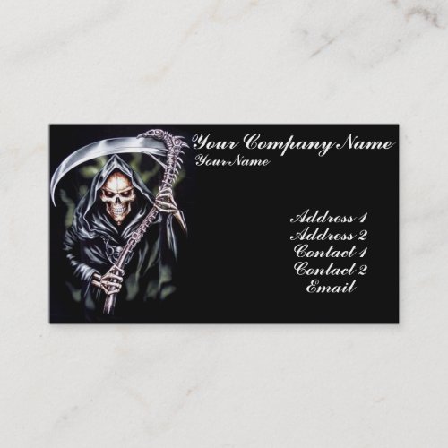 Here Comes Grim Business Card