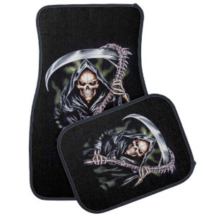 Here Comes Grim Car Mat