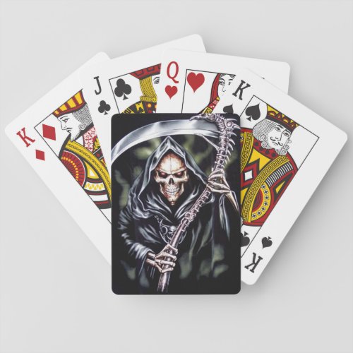 Here Comes Grim Poker Cards