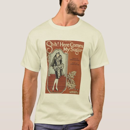 Here Come's My Sugar Vintage Songbook Cover T-Shirt