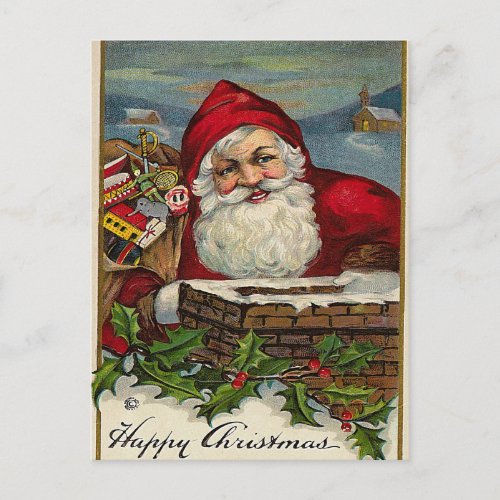 Here Comes Santa _Christmas postcards