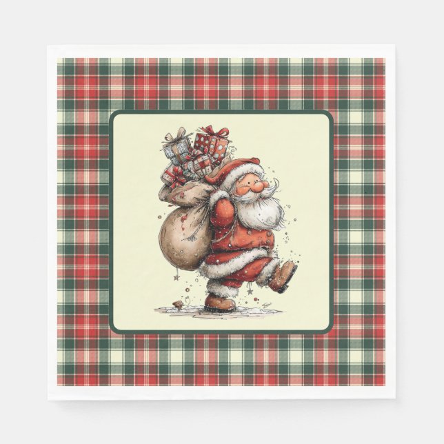 Here Comes Santa Claus  Napkins (Front)