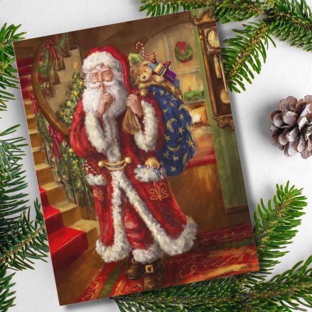 Here Comes Santa Holiday Postcard (Creator Uploaded)