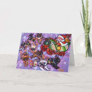 Here comes Santa Paws! Holiday Card