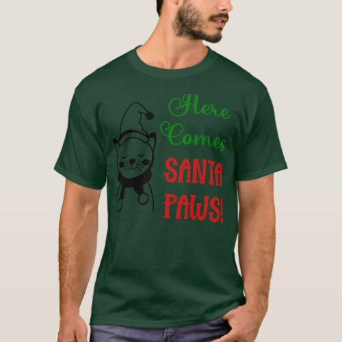 Here Comes Santa Paws T_Shirt