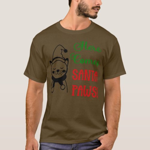 Here Comes Santa Paws T_Shirt