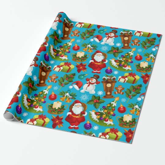 Here Comes Santa Wrapping Paper | Zazzle.com